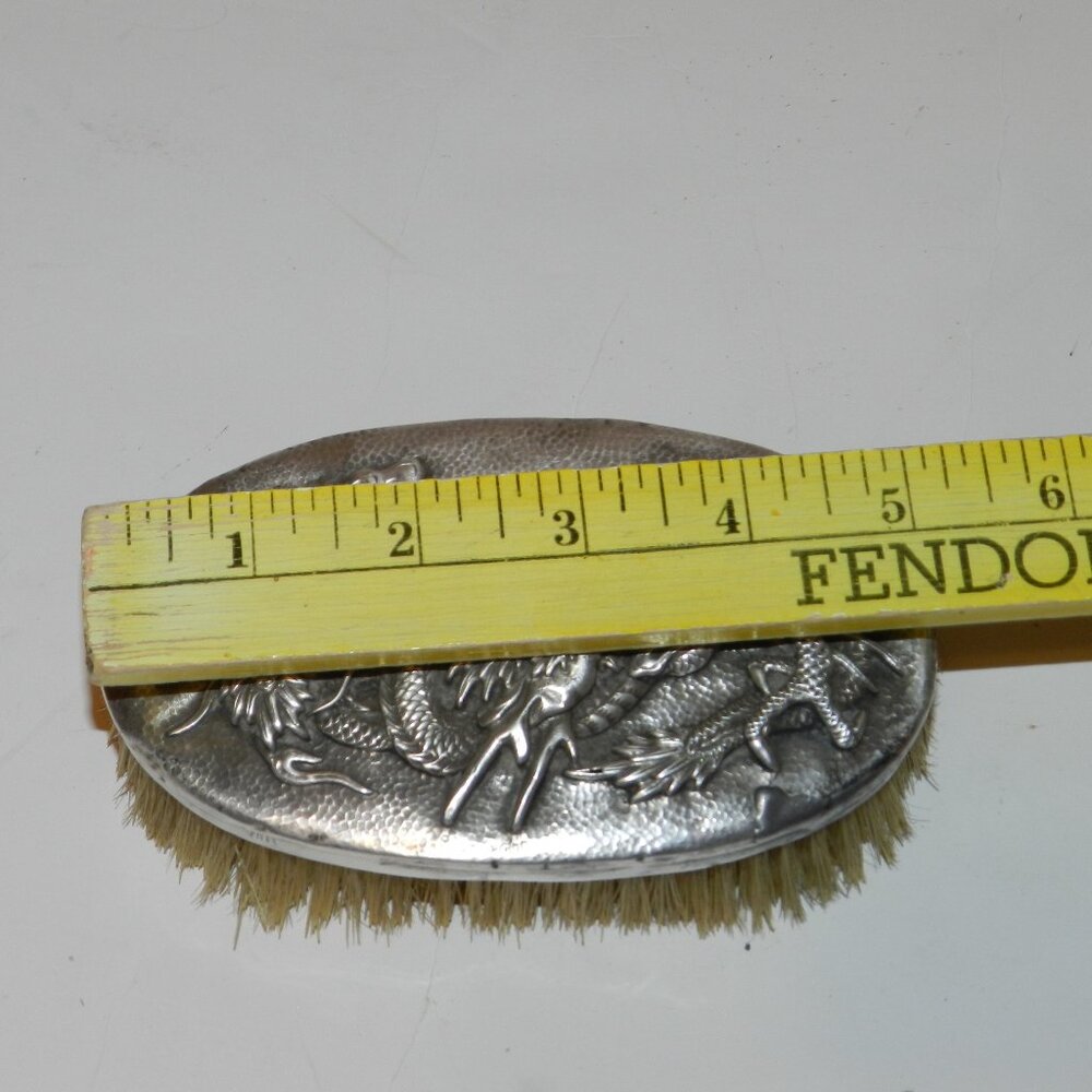 Antique Chinese Sterling Silver Dragon Brush - Picture 6 of 11